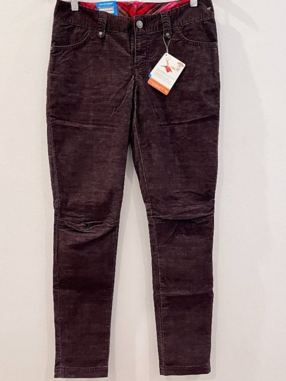 Columbia Women’s Original Avenue Skinny Cord In Plum/Dark Brown NWT Size 8